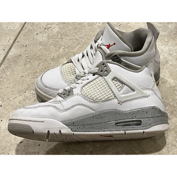 Jordan 4 Retro White Oreo (2021) (GS) DJ4699-100 Size 6Y EUC No Box - Picture 6 of 12